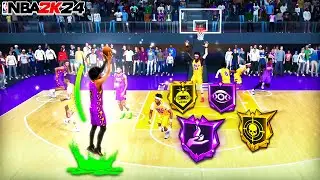 THIS 7'1 ISO STRETCH BIG DOMINATES THE REC IN NBA 2K24! BEST SHOOTING BIGMAN BUILD 2K24!