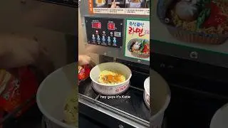 Ramen stations in Korea 
