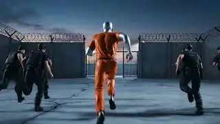 A man running from the prison with police ai template 🏃👮🚨