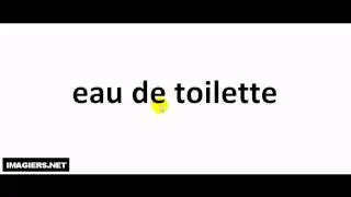 Pronounce like a French #eau de toilette