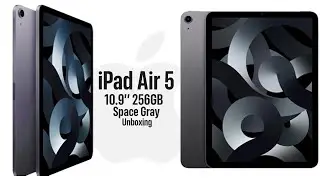 iPad Air 5 Unboxing Space Gray