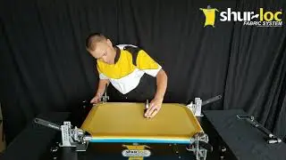 How To Stretch The shur-loc® Endurance Panel On A Newman Roller Frame