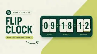 How to Create Flip Clock⏰using HTML CSS and JavaScript