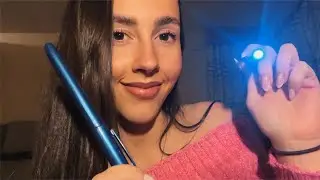 ASMR- Fast and aggressive 5 min eye exam (BONUS 17 seconds) 👀🔦