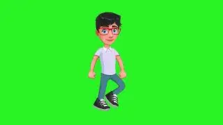 Copyright Free Cartoon Character Green Screen (No Copyright)