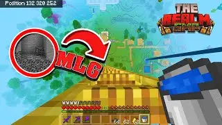 MLG Water Bucket from BUILD HEIGHT to BEDROCK!!!  Realms SMP #24