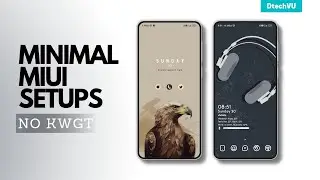 Minimal MIUI Home Without KWGT 🤩 | MIUI SetUps created Using Best MIUI Themes for MIUI 14/13/12