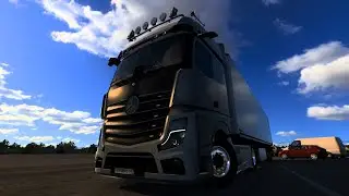 Euro Truck Simulator 2. 1.49.  Стрим.  Продолжаем трип на Mersedes MP 5 по России.