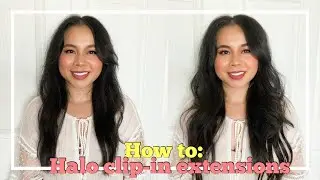 How to get voluminous hair with CHEAP AMAZON Halo Extensions | On thin & fine hair
