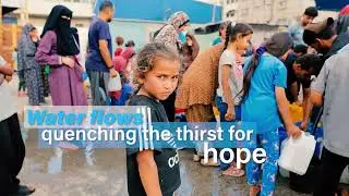 Daily Bread and Water Distribution in Gaza | Donate To Save A Life | Helping Hand USA