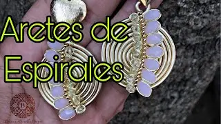 Aretes espiral y alambrismo 