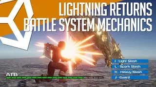Lightning Returns Battle - 5 Minutes Mechanics in Unity
