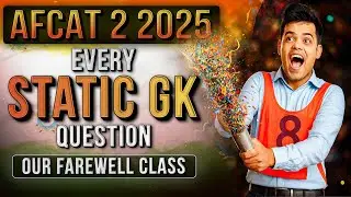 50 Most Repeated Static Questions for AFCAT 2 2025 | Sure Shot GK Questions