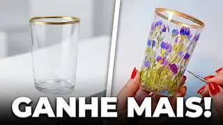 Glass Painting: Transform a SIMPLE glass into a LUXURY piece!
