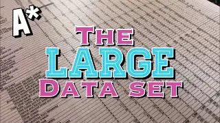 How to ACE the Large Data Set | New Spec A-Level Maths A* | Large Data Set Top Tips