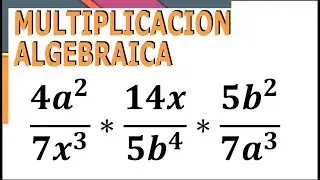 Multiplicación de fracciones Algebraicas con monomios ej 01 - SimpleAlgebra1