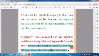 Memory Allocation of Objects with an Example Program.