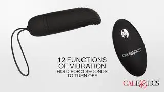 Вибро-яйцо водонепроницаемое  с пультом управления Silicone Remote Ridged G