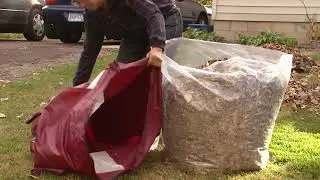 Copy of The lawnmower part that wins all the leaf bagging: The Big Leaf Bag