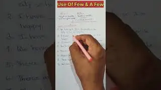 Use of Few & A Few 👑@GSR English 🏴󠁧󠁢󠁥󠁮󠁧󠁿