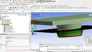 Ansys Workbench nonlinear analysis deep drawing
