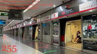 [Last Train to Toa Payoh] SMRT (NSL) C151 set 047/048 arriving and departing Braddell NS18