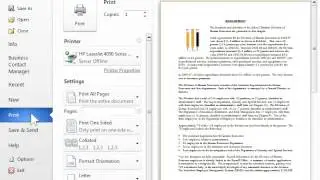 Print Two Pages Per Sheet - Word 2010