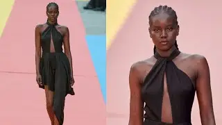 Adut Akech walks for Stella McCartney