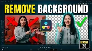 How to REMOVE Background from Video in DaVinci Resolve 20