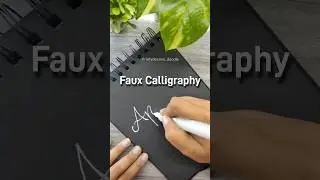Faux Calligraphy || Easy lettering || #fauxcalligraphy #doodles