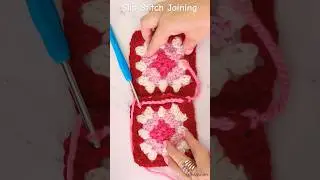 Slip Stitch for Joining Granny Squares (#shorts)