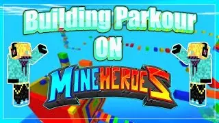 Building a Parkour Course on Skyblock Mineheroes