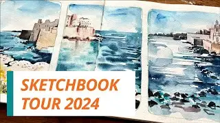 SKETCHBOOK TOUR: Watercolour Mixed Media Landscapes