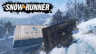 Upside Down In A Ditch - SnowRunner.