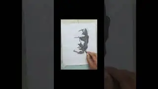 CR7     // Cristiano Ronaldo drawing with charcoal Birthday special...