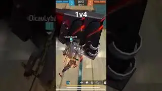 1v4 фри фаер #freefire #garenafreefire #ff #freefirelovers #1vs4 #impossible #алмазы #фрифаер