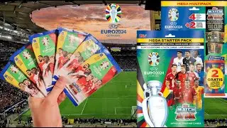 Opening UEFA EURO 2024 Topps Match Attax Trading Card Starterpack & Multipack