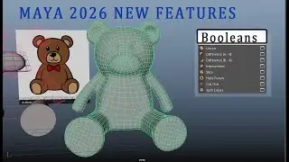 Maya New Features | Maya 2026 | Boolean tools | Maya Tutorials for Beginners | CGVISION
