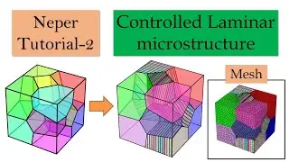 Generating controlled laminar microstructure using NEPER | Neper software tutorial part 2