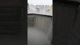 За окнами снежная красота