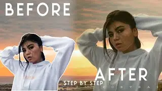 Girl sunset photomanipulation |sunset portrait| Step by step