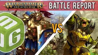 Stormcast Eternals vs Ironjawz Age of Sigmar 3rd Edition Battle Report Ep 128