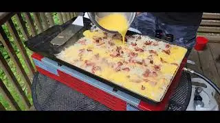 Bacon egg Hashbrown on the Royal Gourmet griddle