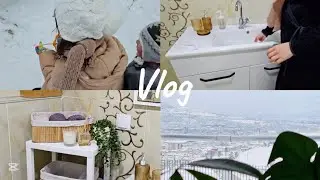 Vlog | Banyo Temizliği 🫧🛁| Karda çok eğlendik ☃️ | Temizlik Vlog
