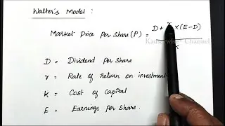 [1] Dividend Policy | Overview | walter's model Formula | What is Growth, Normal & Declining firm.