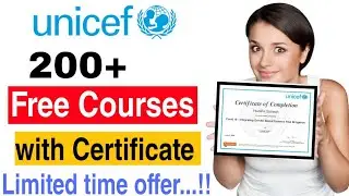 Unicef 180+ Online Free Courses With Verified Certificate|Free Best Online Certification Course 2020