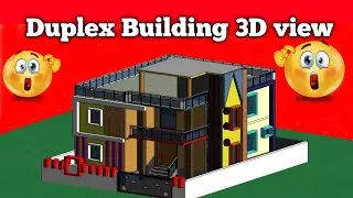 Duplex Building 3D View......😱