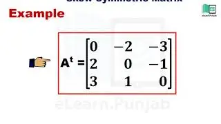 Skew Symmetric Matrix