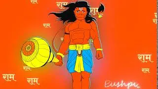Animated hanuman illustration