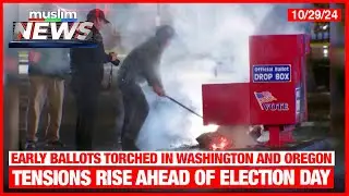 Early Ballots Torched In Washington And Oregon | Muslim News | Oct 29, 2024